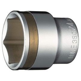 TONE Nut Catch Socket (6 Angle) 3SC-24 Drive Angle 0.3 inch (9.5 mm) (3/8 mm), Double Side Width 0.9 inches (24 mm)