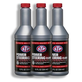 STP Power Steering Fluid & Stop Leaking, 12 Fl.oz, 3 Packs