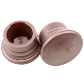 Yocimango Sturdy and Durable Window Curtain Rod Cap Rose Gold Plastic Curtain Rod End Plug Cap Curtain Rod Plug 28mm 1.1Inch Diameter Roman Rod End