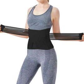 InnoBeta Postpartum Belt for Women, Postpartum Belt for Women, Abdominal Belt, Caesarean Section, Pregnancy, Abdominal Belt with Back Support for Women (Black M)