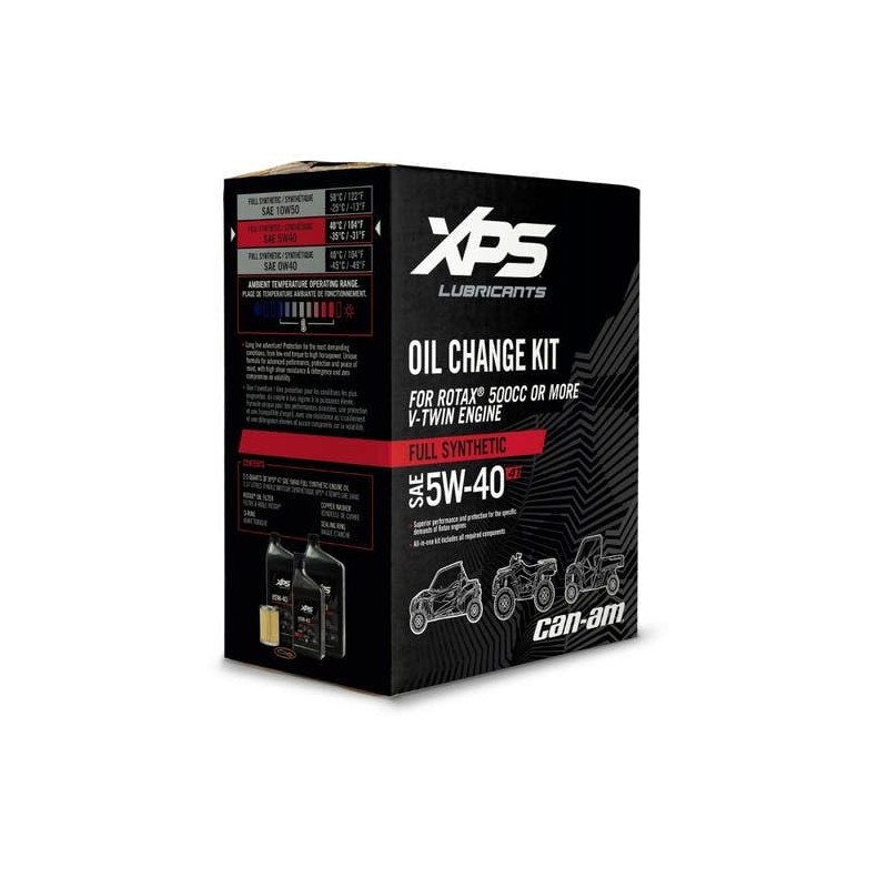 4T 5W-40 Full Synthetic Oil Change Kit for Rotax 500