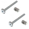M6 x 60mm Furniture Barrel Screws Bolt Nuts Hex Drive