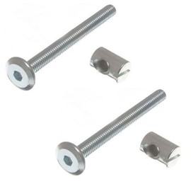 M6 x 60mm Furniture Barrel Screws Bolt Nuts Hex Drive Socket Cap Pack of 10 Allen Head With Barrel Nut 6mm Furniture Cot Bed Bolt Allen Head With Barrel Nut.