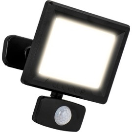 Luceco Essence Multi-Position Floodlight, 20 Watts, 4000K Colour Temperature, IP65 Rated, Black