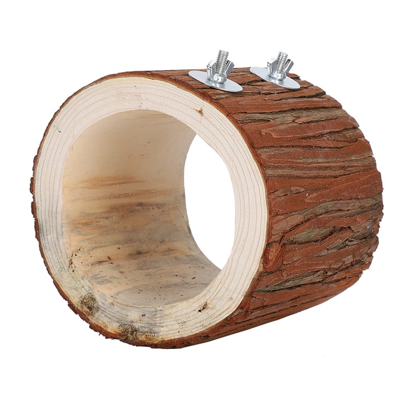 Bird Tree Hole Nest Small Pet Natural Wooden Toy Hideaway