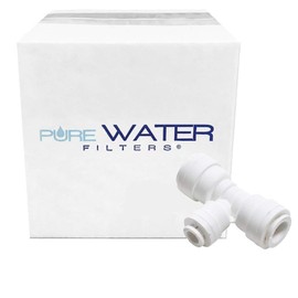 Quick Connect White Union Tee Adapter for 1/4" Water Lines or Tubing