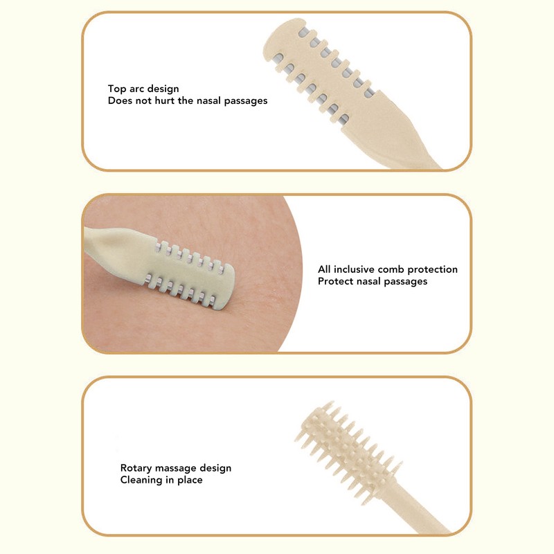 24 Pcs 360 Degree Rotating Nose Hair Trimmer Double Head
