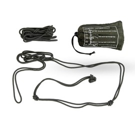 Ticket to the Moon Fair Trade, Handmade & durable Nautical Ropes for Hammock Installation < 1 min, Pre-Knotted, 2 PCS x 2.4m x 5mm, 230g, In- and Outdoor, 10Y. Warranty, Tested Quality