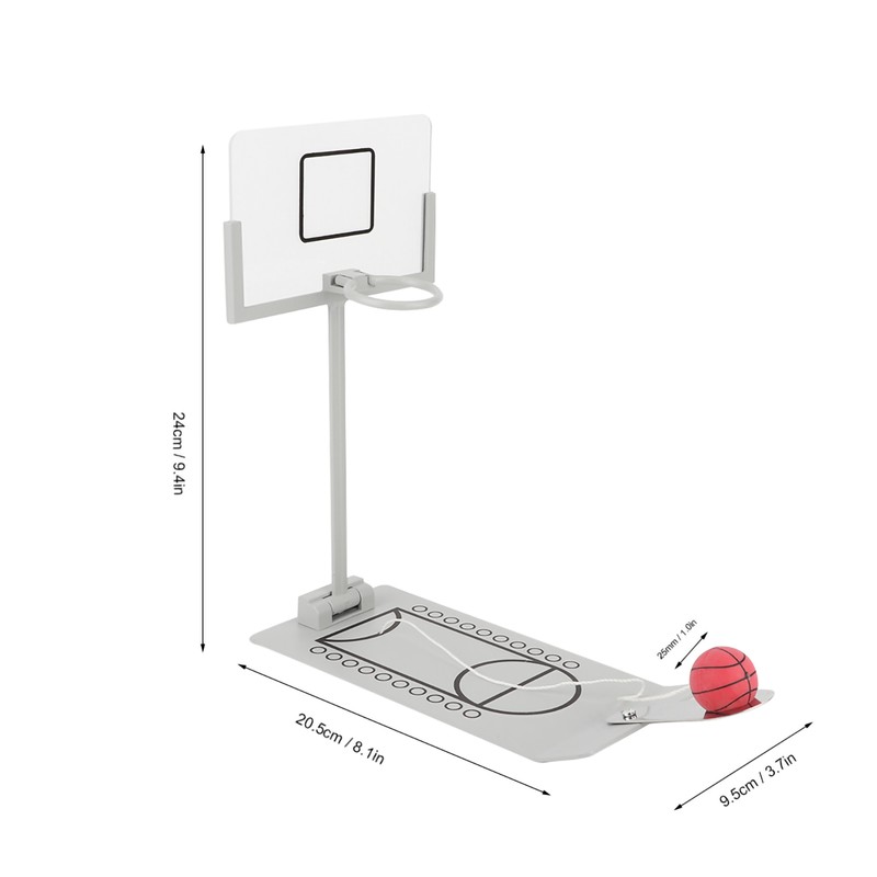 Miniature Office Desktop Ornament Decoration Basketball Hoop Toy Board Game