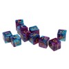 Blesiya 10pcs Six Sided D6 Polyhedral Dice with Double Colors