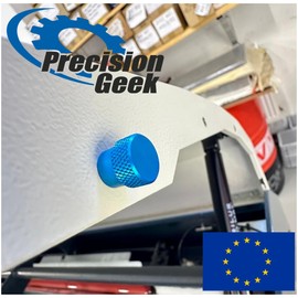 PrecisionGeek Aluminium Knurled Screws M5 x 10 mm Blue L-20 mm (Pack of 4)