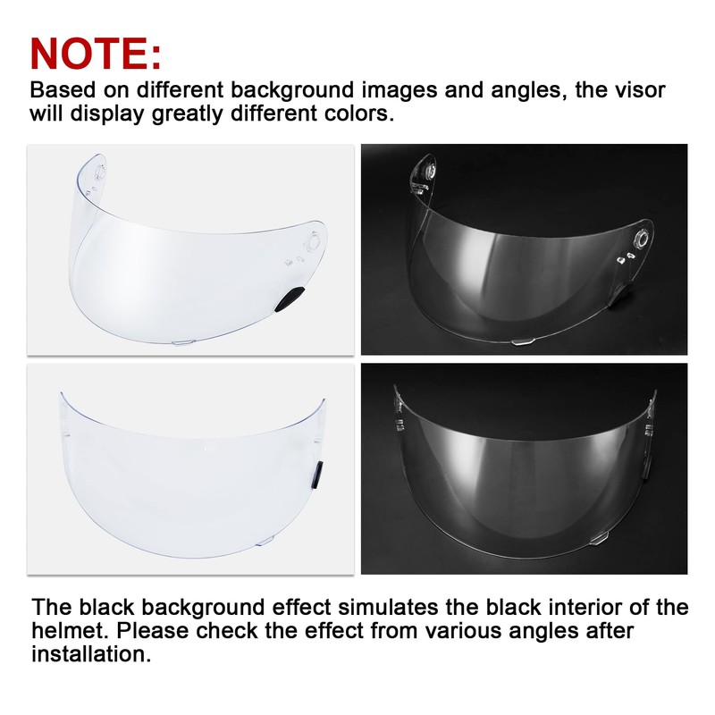 PSLER Qualifier Visor- Qualifier DLX Helmet Visor Motorcycle Face Shield