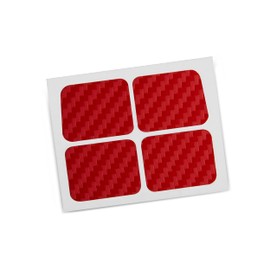 TouchProtect GripBacks - Steam Deck OLED compatible Back Button Enhancement Add More Grip and Control to your Deck! (Carbon - Red)