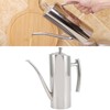 Oil Dispenser Bottle Stainless Steel Mirror Appearance Curved Handles Ergonomic
