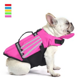 Dog Life Jacket, Wings Design Pet Life Vest, Dog Flotation Lifesaver Preserver Swimsuit with Handle for Swim, Pool, Beach, Boating, for Puppy Small, Medium, Large Size Dogs