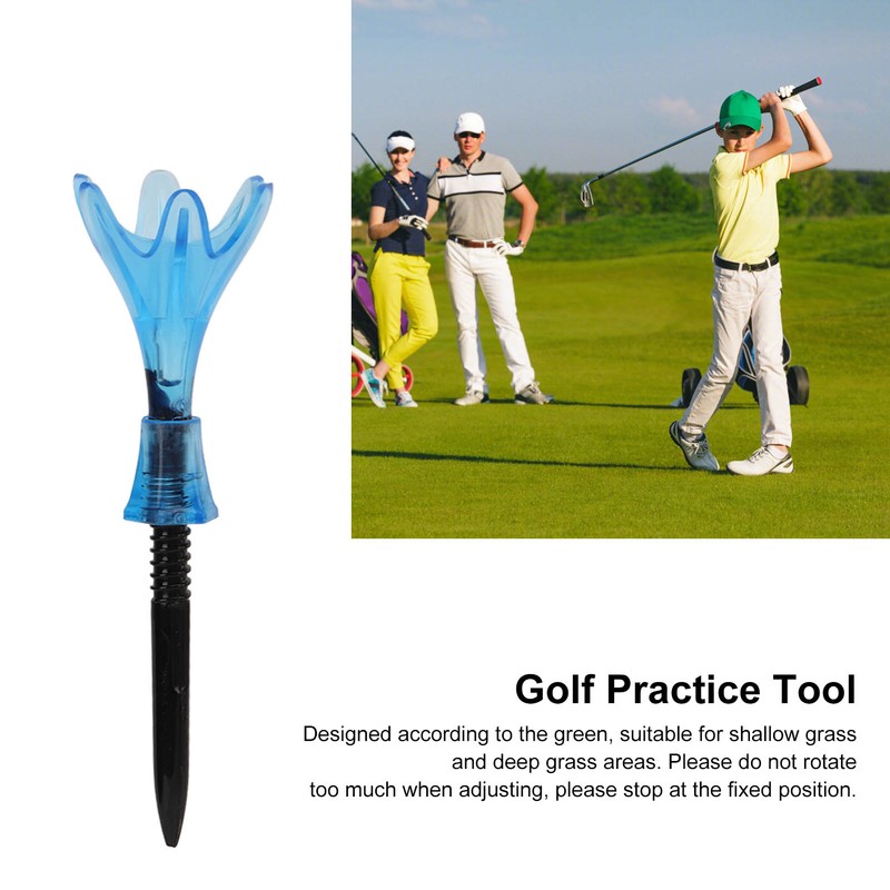 10pcs Plastic Golf Tee Ball Holder Adjustable Height Stable Practice