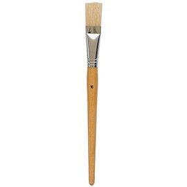 Betzold - Bristle Brush Set - 10 Short Handle Painting Brushes in One Size - Natural Hair Brush