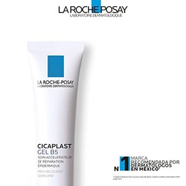 La Roche-Posay Cicaplast Gel B5 Tratamiento Reparador para Cicatrices con Complejo Mineral de Cobre, Zinc y Manganeso, Textura Transparente de Silicon