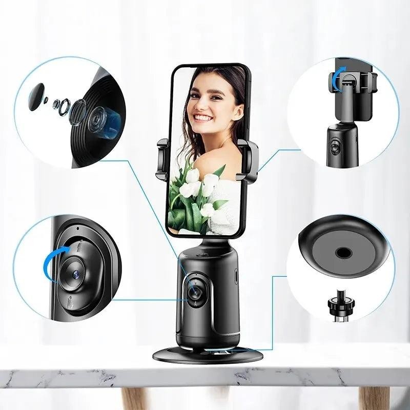 Auto Face Tracking Phone Holder Tripod Stand Smart Selfie Stick