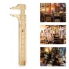 Walfront Brass Sliding Gauge Vernier Calipers Ruler Measuring Tool Metric/Inch