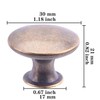 8 Pack Delicate Design Round Antique Breen Bronze Kitchen Cabinet