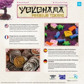 Synapses Games: Yokohama Premium Tokens - Board Game Accessories, Includes 164 Wooden Tokens and 68 Custom Metal Coins to Enhance Your Gameplay