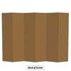 6 ft. Tall White Temporary Cardboard Folding Screen - 6