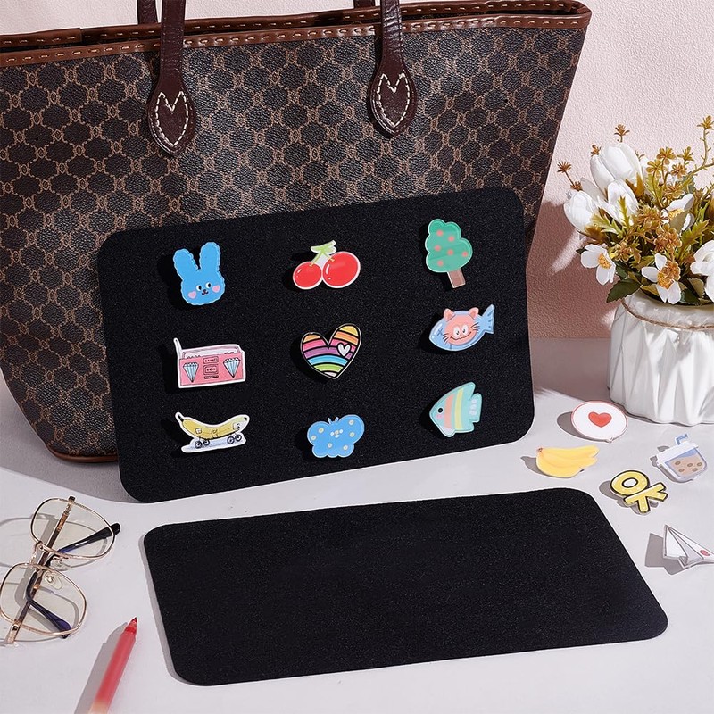 PH PandaHall 2pcs Inserts for Ita Bag, 11.4x6.9 inch Black
