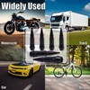 MEAJOO 6PCS Spiked Style Tire Valve Stem Caps, Universal Aluminium