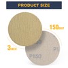 S SATC 50PCS 3 Inch Hook and Loop Sanding Disc