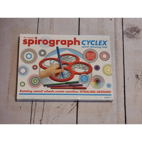 Spirograph Cyclex Spiral Drawing Tool With Rotating Stencil Tools Ages