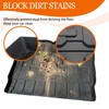 CUSAUTV Rubber Bed Mat Liners for Pioneer 1000-5 16-25, Rear