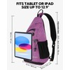 WATERFLY Sling Bag Sling Backpack Small Crossbody Shoulder Bag for