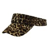 One Limitation CP865 Leopard Pattern Sun Visor Cap, Hat, Polyester,