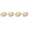4PCS Rose Napkin Ring Simulated Plastic Reusable Vine Design Napkin