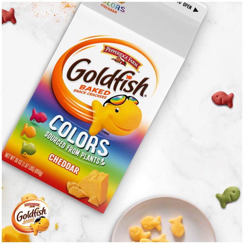 Pepperidge Farm Goldfish, Colors, 30-ounce carton