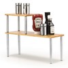 Cook N Home Counter Storage Shelf Organizer, Rectangle, 2 Tier,
