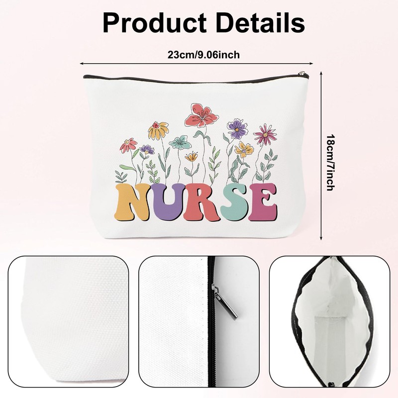 LSVGSAK Nurse Makeup Bag Nurse Gifts for Women Nursing Cosmetic