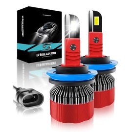 H11 H8 H9 LED Kit de Focos para Delanteros Faros,32000LM 300W,6500K Blanca | 900% Brillo,Luz Alta o Baja,Luces Antiniebla,Plug & Play,IP68 impermeable
