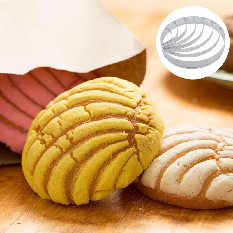 2-PACK Mexican Bread Mold, Dough Scraper, Cookie Cutter Set, Stainless