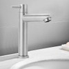 G1/2in Stainless Steel Bathroom Basin Sink Faucet Single Cold Water