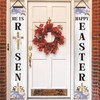Easter Decorations Outdoor Happy Easter&He Is Risen Porch Sign Banner
