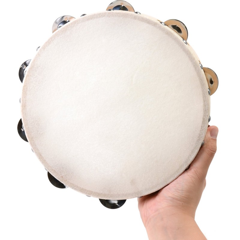 KC TCS-24/9 Leather Tambourine Calfskin 24cm