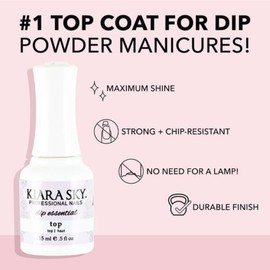 KIARA SKY Dip Manicure Nail Liquid Essentials | 0.5 fl oz | Step #4 Top Coat