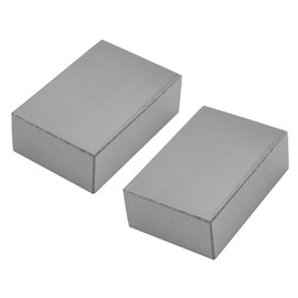Nakkaa 2Pcs 123 Blocks Matched Pair Ultra Precision 0.0002" Machinist 1"x2"x3"-No Hole