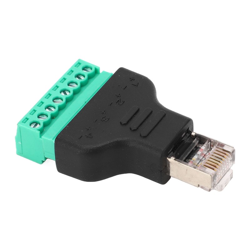 3Pcs RJ45 Screw Terminal Adapter RJ45 Female Thread to 8