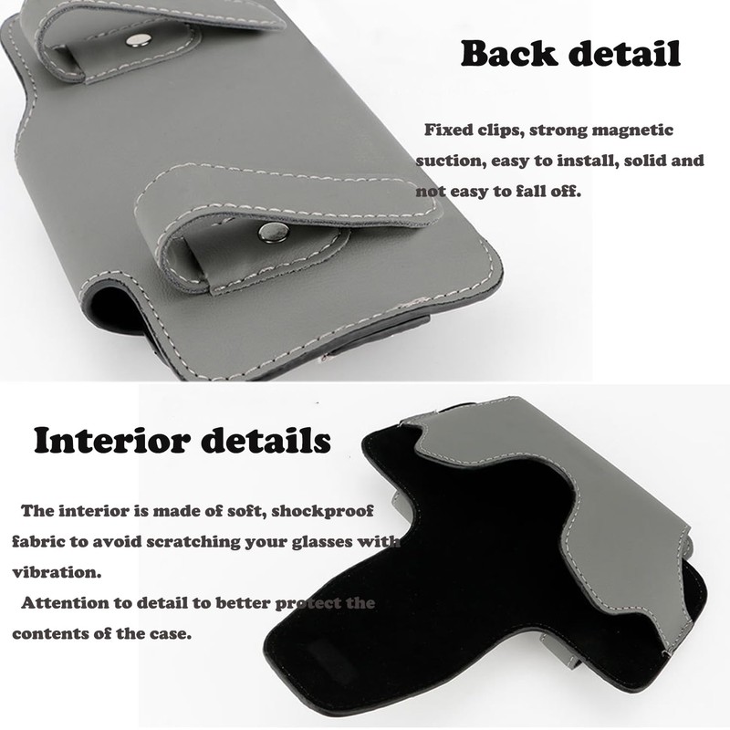 YULIAO Sun Visor Glasses Holder, Car Sunglasses Glasses Case, Glasses