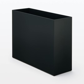 MUJI 83364687 Polypropylene File Box, Standard Type, For A4, Dark Gray, Approx. Width 3.9 x Depth 12.6 x Height 9.4 inches (10 x 32 x 24 cm)