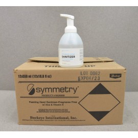 Symmetry Foaming Hand Sanitizer W/ Aloe & Vitamin E 12x550ml