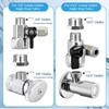 Refrigerator Water Line Splitter Angle Valve, 3/8"-3/8"-1/4" or G 1/2"-G